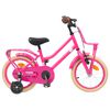vidaXL Kinderfahrrad 14 Zoll f&uuml;r 3-5 Jahre alt Dunkelrosa