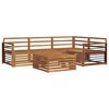 vidaXL Outdoor-Sofagarnitur 5 pcs Natur Massivholz Akazie