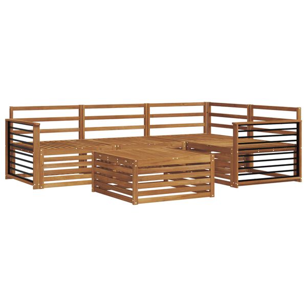 vidaXL Outdoor-Sofagarnitur 5 pcs Natur Massivholz Akazie