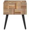 vidaXL Beistelltisch 40x40x45 cm Recyceltes Massivholz Teak