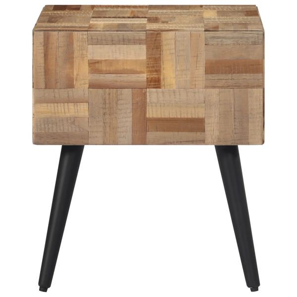 vidaXL Beistelltisch 40x40x45 cm Recyceltes Massivholz Teak