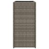 vidaXL Pflanzk&uuml;bel Grau 30x30x60 cm Poly Rattan