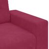 vidaXL 3-Sitzer-Sofa Weinrot 180 cm Samt