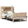 vidaXL Massivholzbett mit Regal ohne Matratze 135x190 cm Kiefer