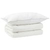 vidaXL Bettdecke und Kissen Set 2 stk. 152x203 cm 4 Jahreszeiten Wolle