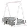 vidaXL Kinderbett Wei&szlig; 70x140 cm Massivholz Kiefer