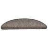 vidaXL Treppenmatten Selbstklebend Sisal-Look 15 Stk 56x17x3 Hellbraun