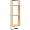 vidaXL Wandregal 3 F&auml;cher Sonoma-Eiche 30x25x100 cm Holzwerkstoff