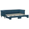 vidaXL Tagesbett Ausziehbar Blau 80x200 cm Samt