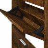vidaXL Schuhschrank R&auml;uchereiche 59x17x81 cm Holzwerkstoff
