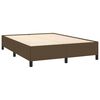 vidaXL Boxspringbett mit Matratze Dunkelbraun 140x190 cm Stoff