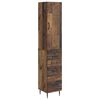 vidaXL Schrankset 2 stk. 33 x 34,5 x 90 cm Holzwerkstoff Altholz
