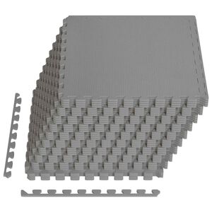 vidaXL Fu&szlig;matten 40 stk. Grau 14,4 m&sup2; EVA-Schaum