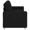 vidaXL Zweisitzer-Sofa Schwarz 180x77x82 cm Stoff
