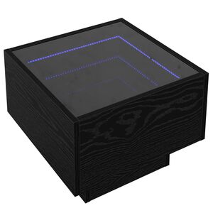 vidaXL Couchtisch Schwarz Eichen-Optik 40 x 40 x 30 cm Holzwerkstoff