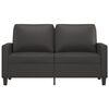 vidaXL 2-Sitzer-Sofa Grau 120 cm Kunstleder