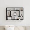 vidaXL Wandregal Schwarze Eiche 75 x 16 x 55 cm Holzwerkstoff