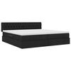 vidaXL Bett mit Stauraum und LED Schwarz 200 x 200 cm Polyester