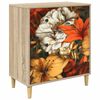 vidaXL Kommode GENNEP Lilienmuster 66 x 36,5 x 75 cm Holzwerkstoff