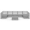 vidaXL 8-tlg. Garten-Lounge-Set Massivholz Kiefer