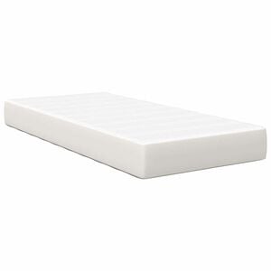 vidaXL Bettmatratze mit Matratze Creme 80 x 200 cm Stoff