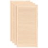 vidaXL Schrankt&uuml;ren Lamellen-Design 4 Stk. 99,3x49,4 cm Massivholz