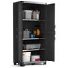 Keter Lagerschrank mit Einlegeb&ouml;den Garage XL Schwarz Silbern 188 cm