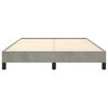vidaXL Bettgestell ohne Matratze Hellgrau 140x190 cm Samt