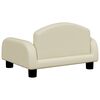 vidaXL Kindersofa Creme 50x40x30 cm Kunstleder
