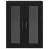 vidaXL Highboard 2 pcs Schwarz Eichen-Optik 69,5 x 34 x 180 cm
