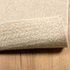 vidaXL Teppich ZIZUR Beige 60x110 cm Jute-Optik Indoor und Outdoor