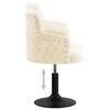 vidaXL Esszimmerst&uuml;hle 2 Stk. Drehbar Creme Samt