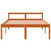 vidaXL Seniorenbett Wachsbraun 140x200 cm Massivholz Kiefer