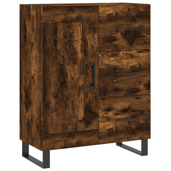 vidaXL Sideboard Räuchereiche 69,5x34x90 cm Holzwerkstoff