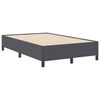 vidaXL Boxspringbett Dunkelgrau 120 x 190 cm Samt
