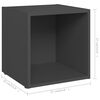 vidaXL 3-tlg. TV-Schrank-Set Grau Holzwerkstoff