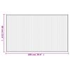 vidaXL Teppich Rechteckig Braun 60x100 cm Bambus