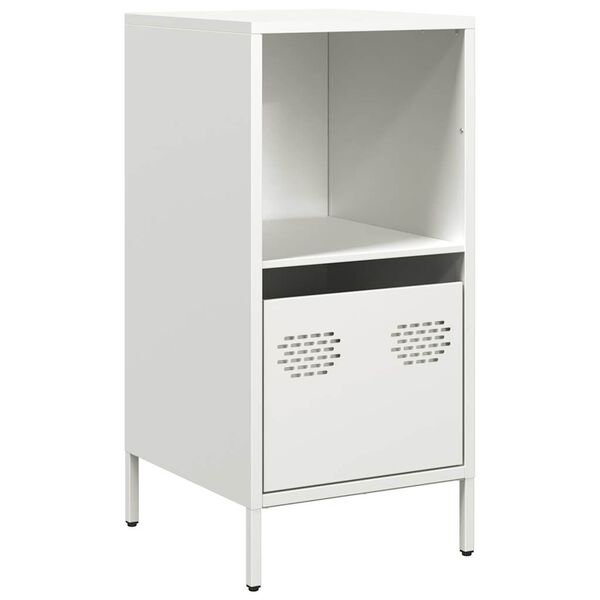 vidaXL Sideboard Wei&szlig; 35x39x73,5 cm Kaltgewalzter Stahl