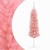 vidaXL K&uuml;nstlicher schmaler Weihnachtsbaum mit Weihnachtskugel 120 cm