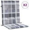 vidaXL Gartenstuhlauflagen f&uuml;r Niedriglehner 2 Stk. 100x50x3 cm