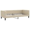 vidaXL Tagesbett mit Matratze Creme 80x200 cm Stoff
