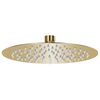 vidaXL Regenbrause Edelstahl 20 cm Rund Golden
