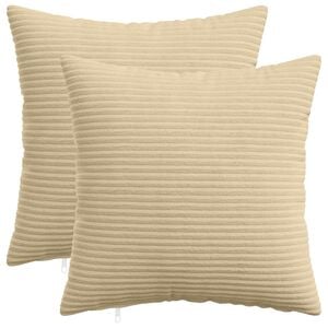 vidaXL Kissenbezug 2 stk. HEERLEN Grau-Gr&uuml;n 30 x 30 cm Cord