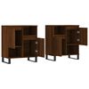 vidaXL Sideboards 2 Stk. Braun Eichen-Optik Holzwerkstoff