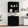 vidaXL Highboard Schwarz Holzwerkstoff