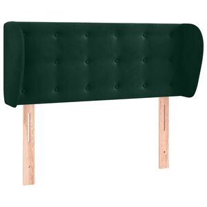 vidaXL Kopfteil mit Ohren Dunkelgr&uuml;n 83x23x78/88 cm Samt