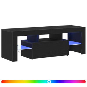 vidaXL TV-Schr&auml;nk Schwarz Eichen-Optik 120 x 35 x 40 cm Holzwerkstoff