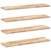 vidaXL Schweberegale 4 Stk. 100x20x2 cm Massivholz Akazie Unbehandelt