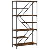 vidaXL B&uuml;cherregal R&auml;uchereiche 91x36x176 cm Holzwerkstoff und Stahl