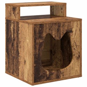 vidaXL Katzenhaus Altholz 42,5 x 40 x 53,5 cm Holzwerkstoff